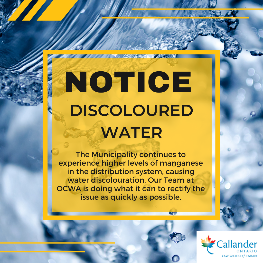 Notice of Water Discolouration